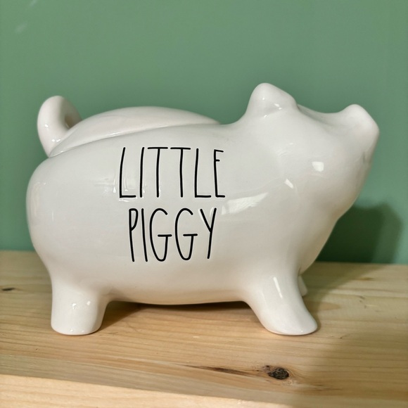 Rae Dunn Other - NEW Rae Dunn Little Piggy Pig Canister Country Kitchen Decor White Pig